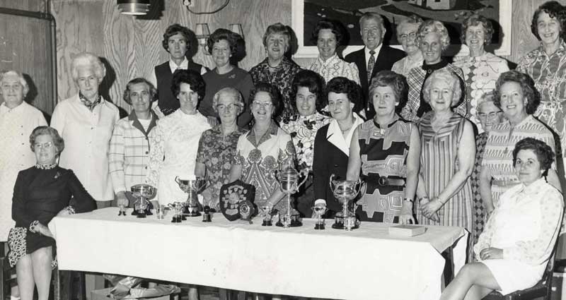 Ladies Outdoor Bowling Club - Betty Palmer President 1972