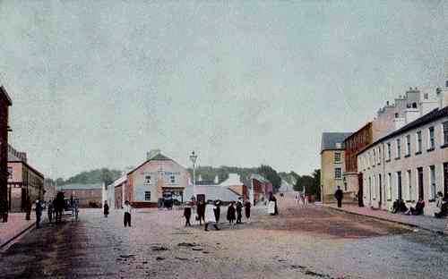 Bridge Street with Carrickblacker Road on right of photo